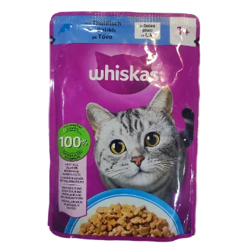 پوچ گربه ویسکاس وزن 85 گرم با طعم ماهی کاد