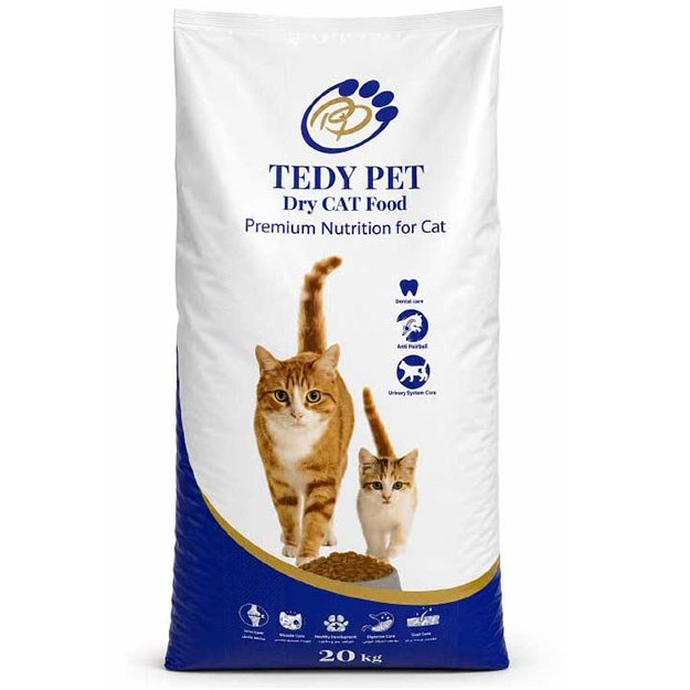 غذای گربه فیدار پاتیرا مدل تدی پت Tedy pet وزن ۲۰ کیلوگرم